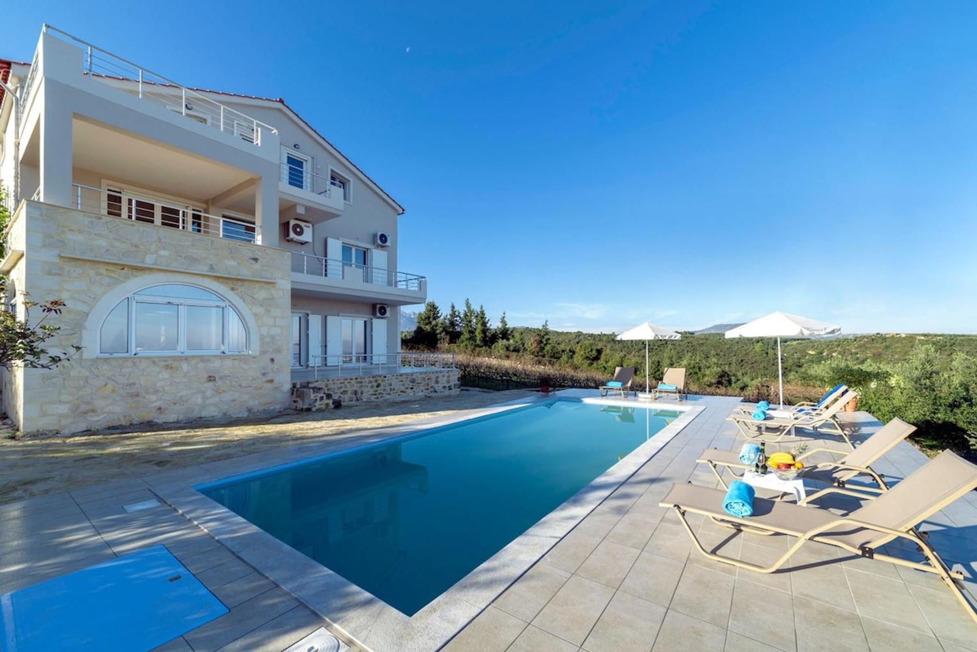 Villa Konstantinos Hilltop Vineyard Escape Almirida Екстериор снимка