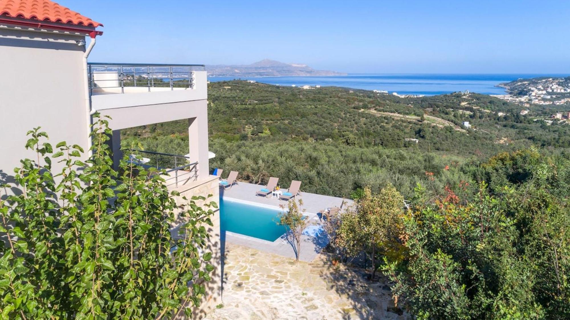 Villa Konstantinos Hilltop Vineyard Escape Almirida Екстериор снимка
