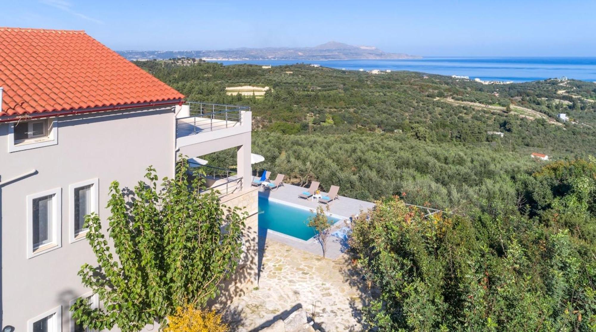 Villa Konstantinos Hilltop Vineyard Escape Almirida Екстериор снимка